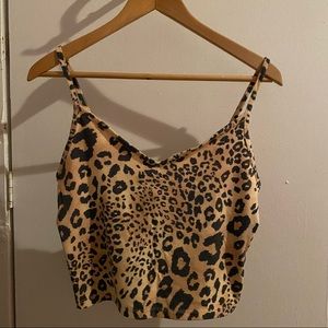 Leopard Print Cropped Tank